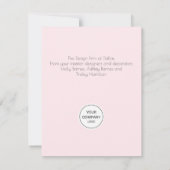 Chinoiserie Coquette Weihnachtskranz Mitteilungskarte (Rückseite)