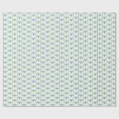 Chinoiserie Crane Wrapping Paper Geschenkpapier (Flach)