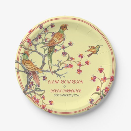 Chinoiserie CustomPaper Plate Pappteller (Vorderseite)