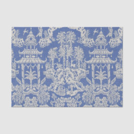 Chinoiserie Dekoupage (Blau und Weiß) Seidenpapier