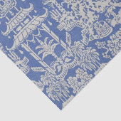 Chinoiserie Dekoupage (Blau und Weiß) Seidenpapier (Ausschnitt)