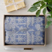 Chinoiserie Dekoupage (Blau und Weiß) Seidenpapier (Geschenk)