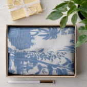 Chinoiserie Dekoupage (Blau und Weiß) Seidenpapier (Geschenk)