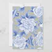 Chinoiserie Delft Einladung (Rückseite)