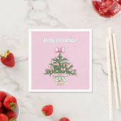 Chinoiserie Design Christmas Cocktail Napkin Serviette (Beispiel)