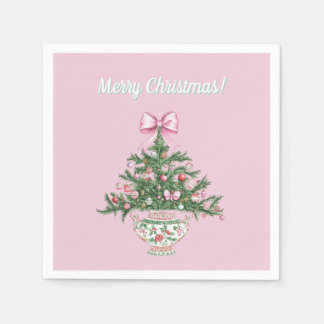 Chinoiserie Design Christmas Cocktail Napkin Serviette