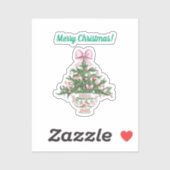 Chinoiserie Design Christmas Sticker (Blatt)