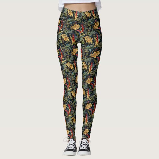 Chinoiserie Design Leggings (Vorderseite)