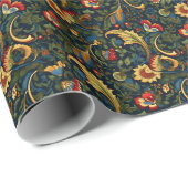 Chinoiserie Design Wrapper Geschenkpapier (Rolleneckpunkt)