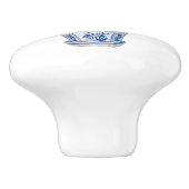 Chinoiserie Doppeltopiary Tree Keramikknauf (Seitenansicht)