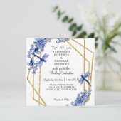 Chinoiserie Dragonfly China Seefeld Einladung (Stehend Vorderseite)