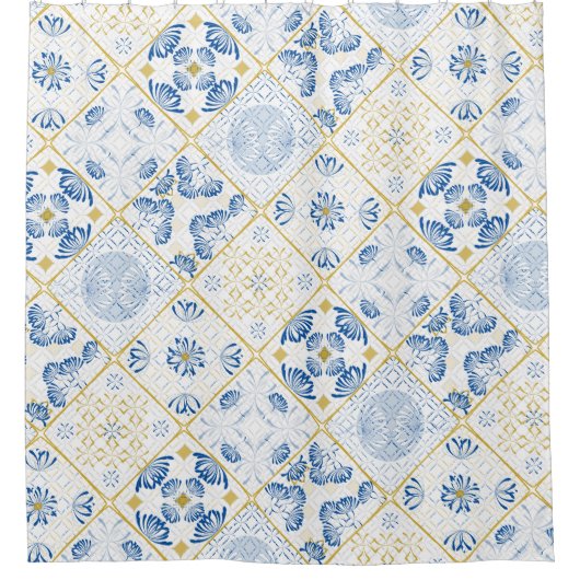 Chinoiserie Duschvorhang (Vorderseite)