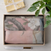 Chinoiserie Dusty Pinks & Blues Collage Seidenpapier (Geschenk)