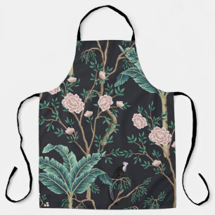 Chinoiserie Exotische Vögel: Vintage Bananenbaumau Schürze