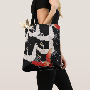 Chinoiserie Fliegender Kranich Zen Minimalistische Tasche