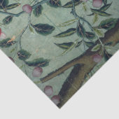 Chinoiserie Floral Birds Pot Mint in Blue Decoupag Seidenpapier (Ausschnitt)