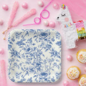 Chinoiserie Floral Blume Geburtstagsdusche Hochzei Pappteller (Party)