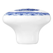 Chinoiserie Floral Dragonfly Blue White Ginger Jar Keramikknauf (Seitenansicht)