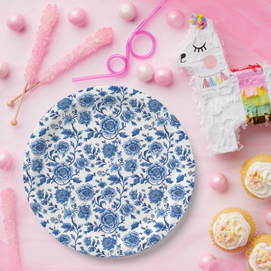 Chinoiserie Floral Pappteller (Party)