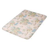 Chinoiserie Floral Vase Blush Pink Peony Bath Badematte (Schrägansicht)