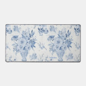 Chinoiserie Floral Vase Peony Schreibtischunterlage (Vorderseite)