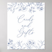 Chinoiserie Florenz Brautparty Karten und Geschenk Poster (Vorne)