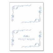 Chinoiserie Florenz Platzkarte Tischnummer (Vorderseite)