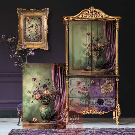 Chinoiserie Florenz Stillleben Seidenpapier