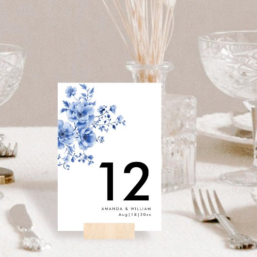 Chinoiserie Florenz Tischnummer Karte