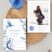 Chinoiserie Foto Wedding Save the Date Einladung