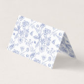 Chinoiserie Französisch Blaue Viktorianische Platz (Rückseite)