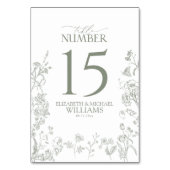 Chinoiserie Französisch Grüner Viktorianischer Emp Tischnummer (Rückseite)