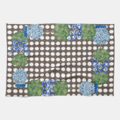 Chinoiserie Garden Topiary Ginger Jars Geschirrtuch (Horizontal)