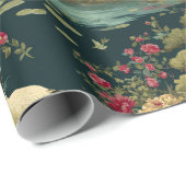 Chinoiserie-Gartendekor Geschenkverpackungspapier Geschenkpapier (Rolleneckpunkt)