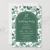 Chinoiserie Geburtstagsparty Einladung (Vorderseite)