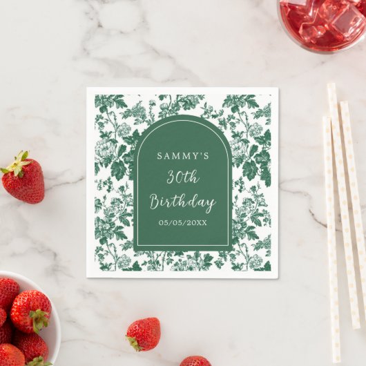 Chinoiserie Geburtstagsparty Serviette (Beispiel)