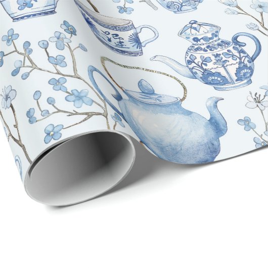 Chinoiserie Geschenkpapier (Rolleneckpunkt)
