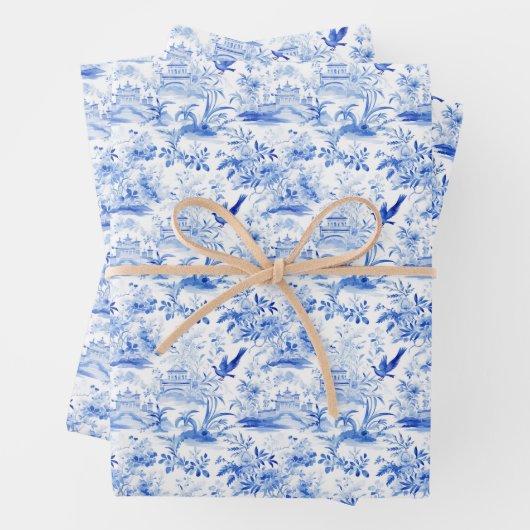 Chinoiserie Geschenkpapier Set (Beispiel)