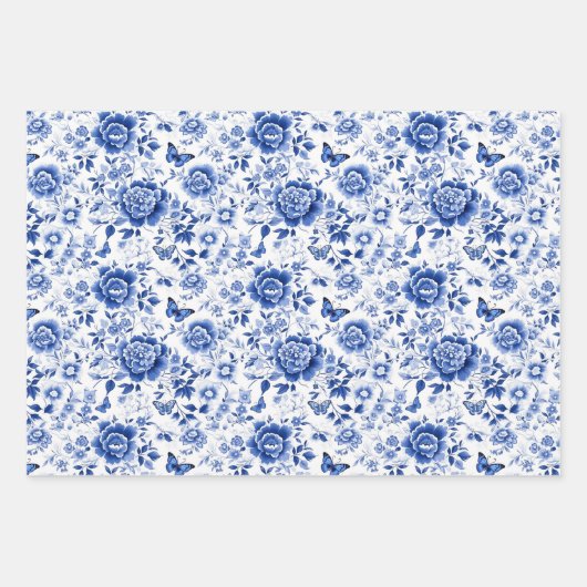 Chinoiserie Geschenkpapier Set (Vorderseite 2)