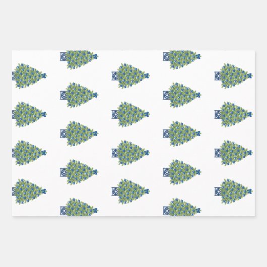 Chinoiserie Geschenkpapier Set (Vorderseite)