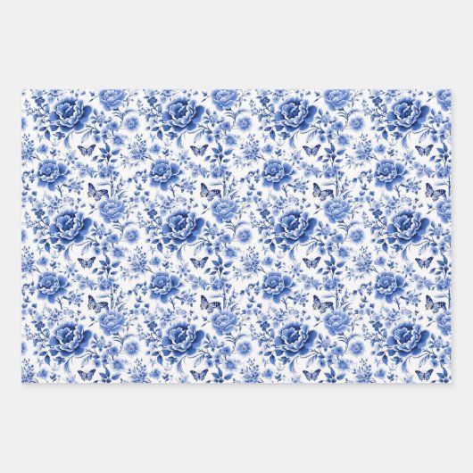 Chinoiserie Geschenkpapier Set (Vorderseite 3)