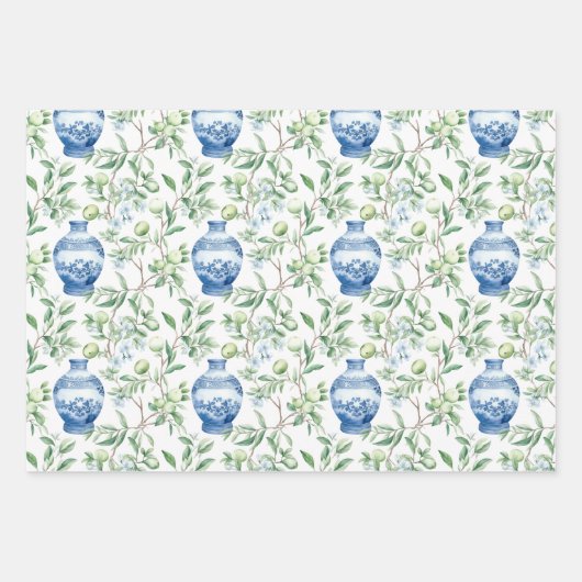 Chinoiserie Geschenkpapier Set (Vorderseite 2)