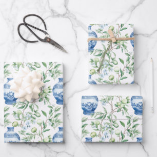 Chinoiserie Geschenkpapier Set