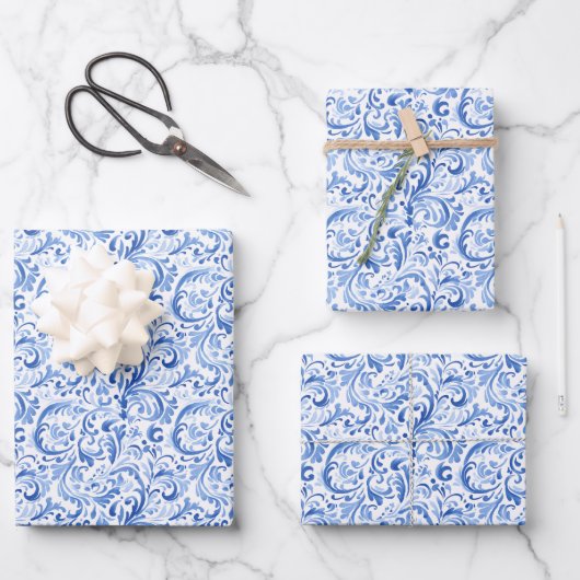 Chinoiserie Geschenkpapier Set (Vorderseite)