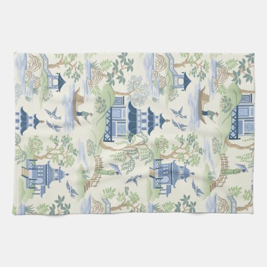 Chinoiserie Geschirrtuch (Horizontal)