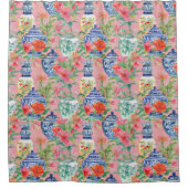 Chinoiserie Ginger Jar Asian Vintage  Duschvorhang (Vorderseite)