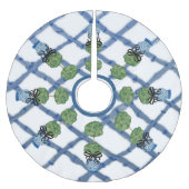 Chinoiserie Ginger Jar Cloud Napkin Polyester Weihnachtsbaumdecke (Vorderseite)