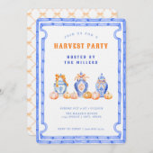 Chinoiserie Ginger Jar Harvest Party Einladung (Vorne/Hinten)