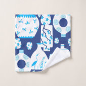 Chinoiserie Ginger Jar Jars Badhandtuch Set (Waschlappen)