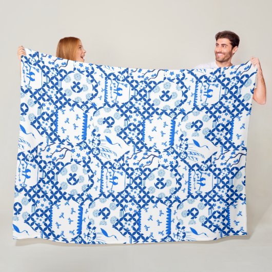 Chinoiserie Ginger Jar Jars Fleece Blanket (Beispiel)